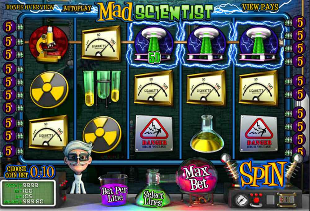 mad scientist slot machine