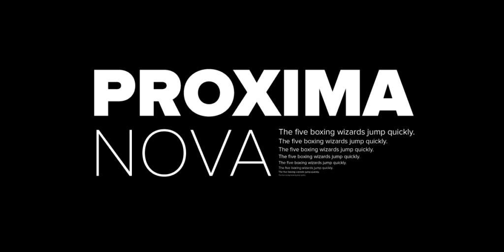 Font untuk Logo proxima-nova