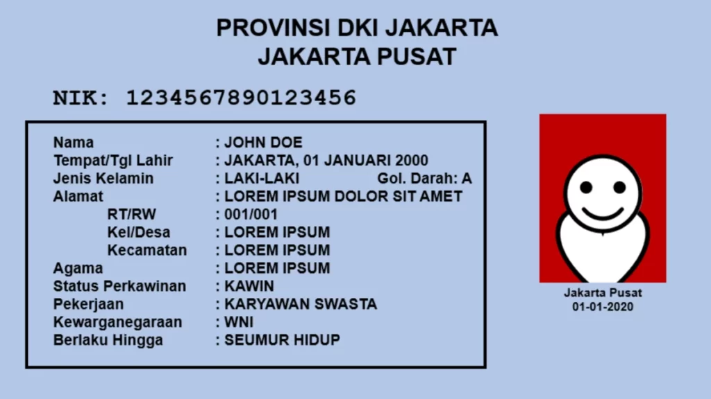 Font Identitas KTP