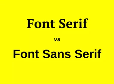 Perbedaan Serif dan Sans Serif