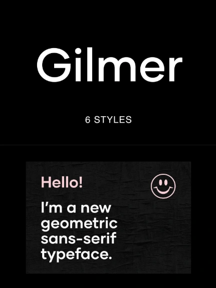 Font untuk poster - Gilmer